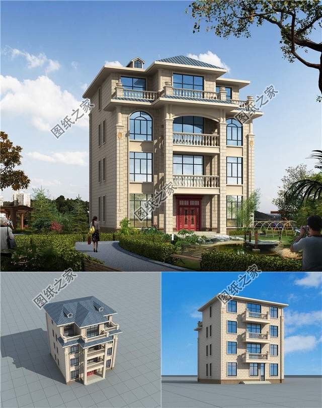 農(nóng)村四層樓房設(shè)計(jì)圖，生活空間互不打擾，生活上其樂融融