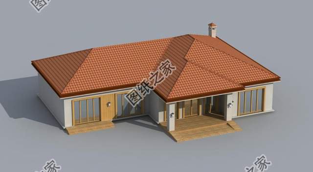 一層美式別墅，簡約輕快，自然舒適，盡展小鄉(xiāng)村質(zhì)樸無華的味兒