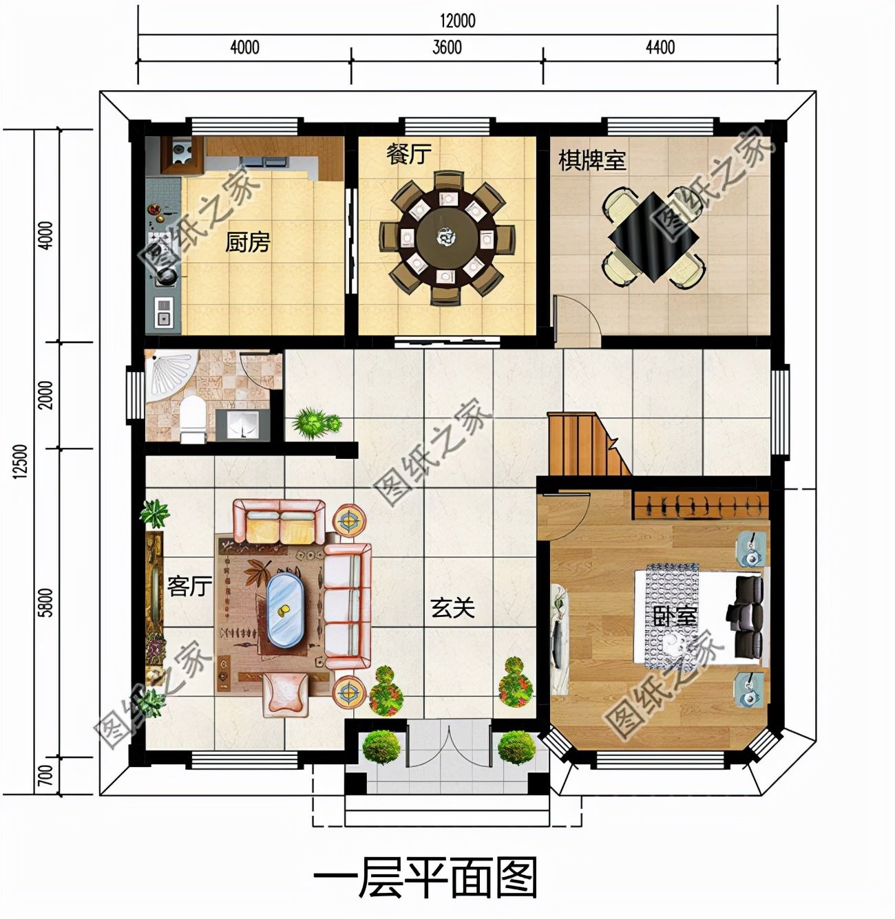 雙層歐式鄉(xiāng)村別墅，四季輪換，人間值得