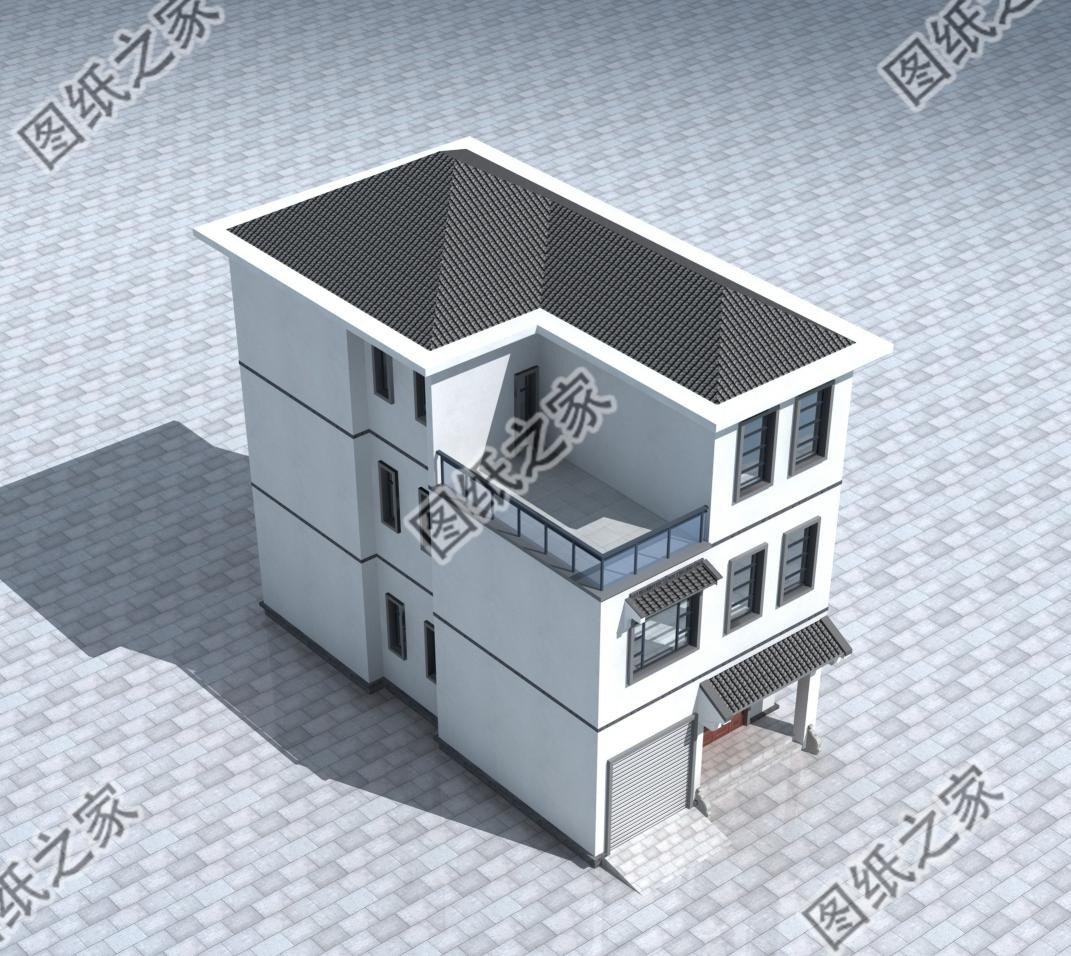 農村三層別墅設計圖，大而不空，厚而不重，絕對是村里的閃光點