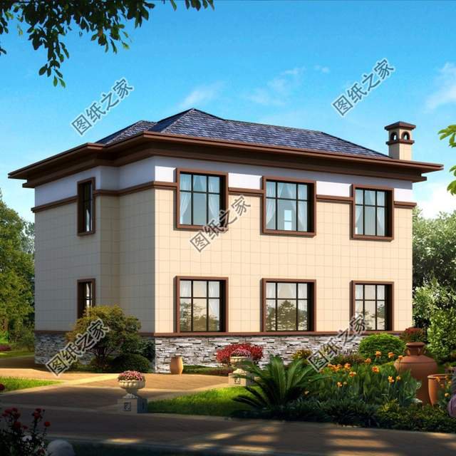 帶堂屋設(shè)計的二層別墅，宅基地這么寶貴，還不快快入手