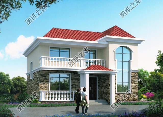 鄉(xiāng)村現(xiàn)代簡約風兩層小別墅，經(jīng)濟實用又漂亮