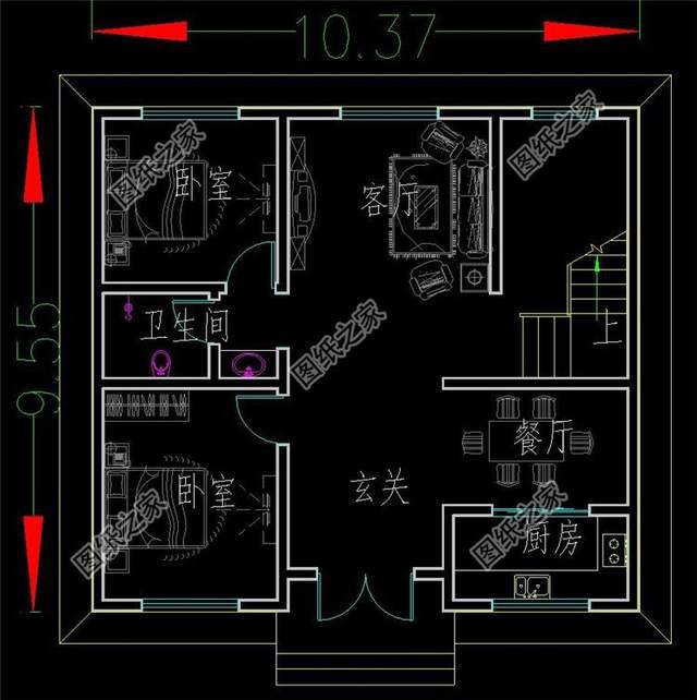 100平左右歐美風(fēng)鄉(xiāng)村三層小別墅，屬于自己小而精致的一方天地