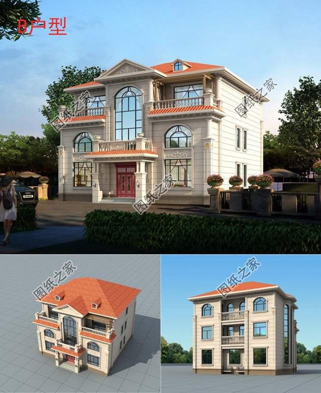 簡(jiǎn)歐優(yōu)雅農(nóng)村自建三層別墅，有著一座佳園，體會(huì)一生幸福