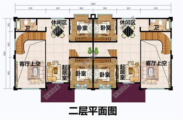 兄弟三層雙拼別墅，快叫上自家兄弟一起蓋別墅吧