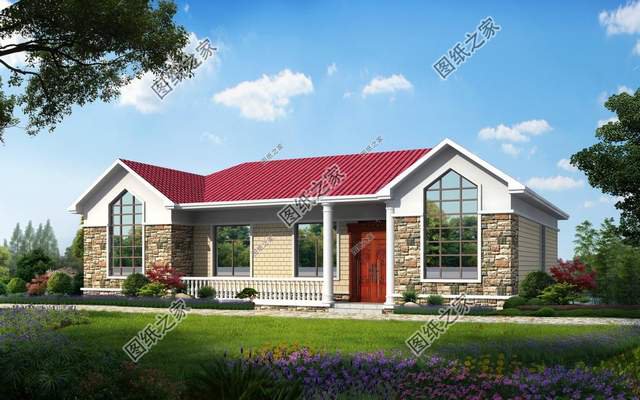 新農村一層自建房，經典秀美，時尚適居