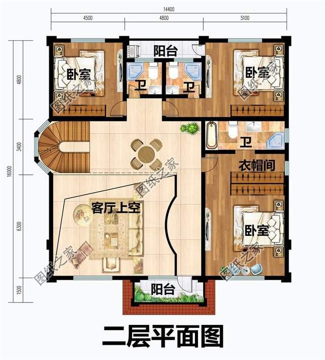 三層高端鄉(xiāng)村別墅，建設(shè)美麗新農(nóng)村，修造舒適住宅