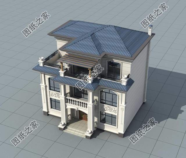 三層高端鄉(xiāng)村別墅，建設(shè)美麗新農(nóng)村，修造舒適住宅