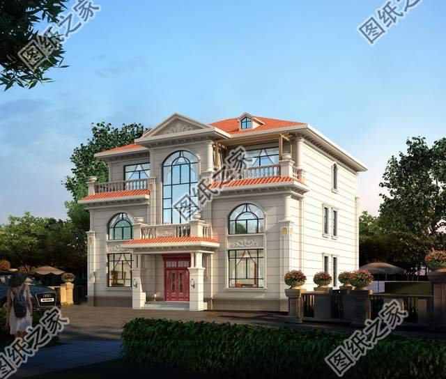 三層高端鄉(xiāng)村別墅，建設(shè)美麗新農(nóng)村，修造舒適住宅