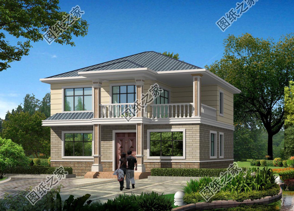 二層三開(kāi)間鄉(xiāng)村別墅，生活全方位，舒適零距離