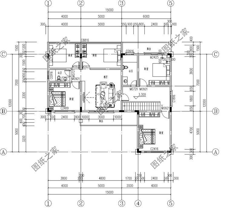 農(nóng)村7字型自建房圖，異形宅基地如何設(shè)計(jì)完美匹配地基？