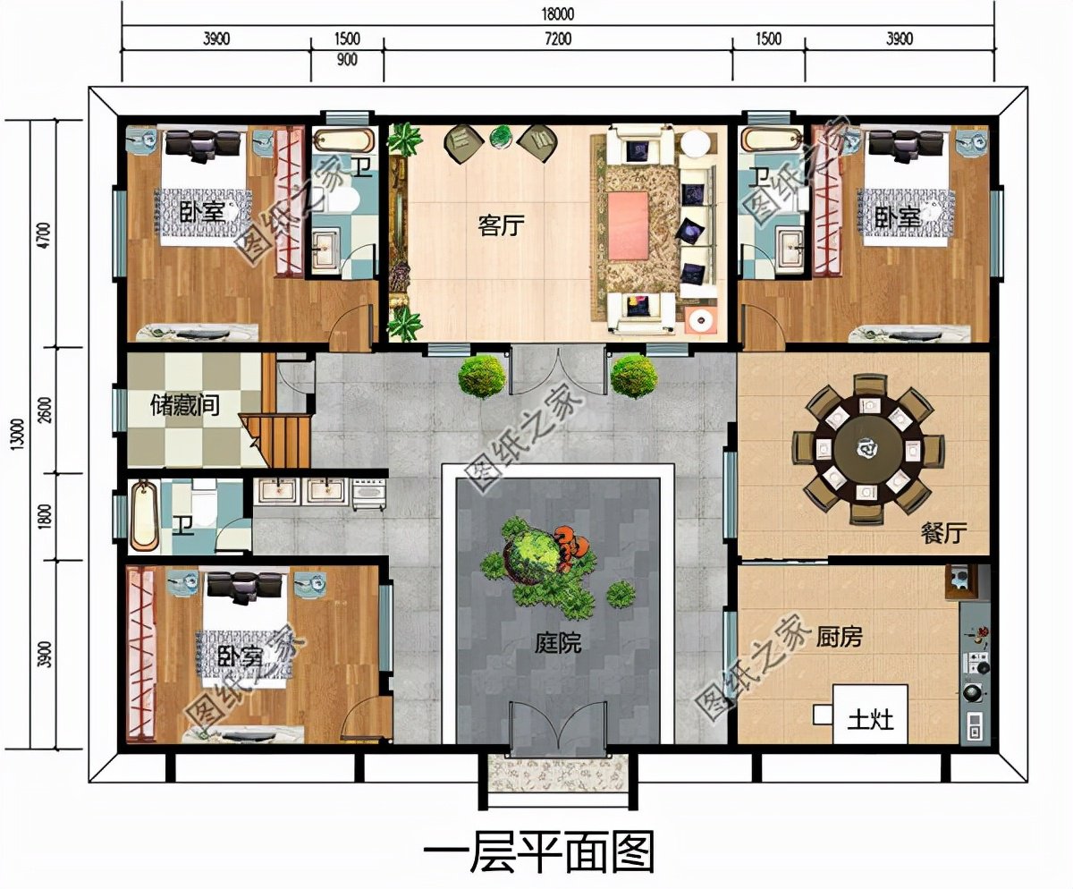 農(nóng)村二層帶院子設(shè)計(jì)圖，這才是鄉(xiāng)村別墅正確的打開方式