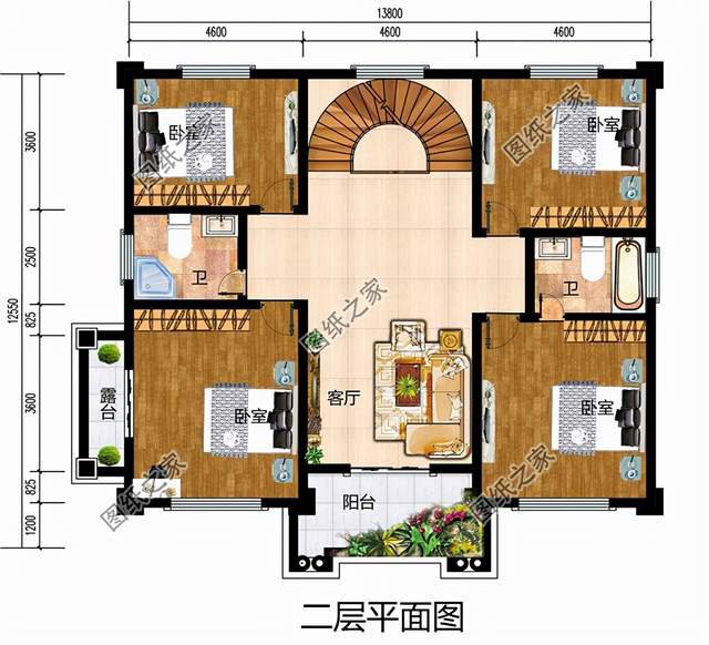 四層別墅設(shè)計(jì)圖，50萬之內(nèi)，將農(nóng)村的家鄉(xiāng)蓋成歐式古典“城堡”
