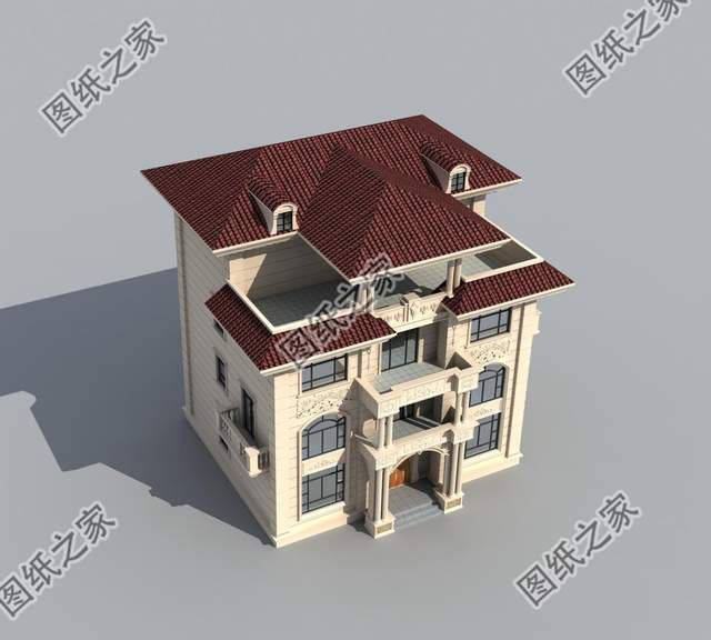 四層別墅設(shè)計(jì)圖，50萬之內(nèi)，將農(nóng)村的家鄉(xiāng)蓋成歐式古典“城堡”