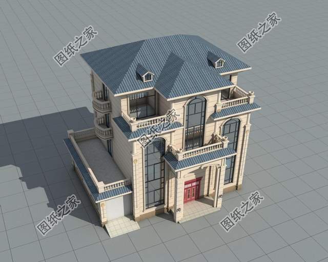 四層別墅設(shè)計(jì)圖，50萬之內(nèi)，將農(nóng)村的家鄉(xiāng)蓋成歐式古典“城堡”