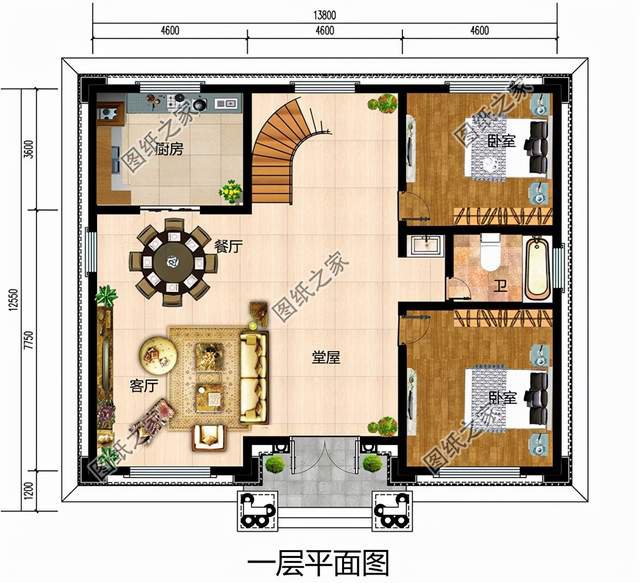 四層別墅設(shè)計(jì)圖，50萬之內(nèi)，將農(nóng)村的家鄉(xiāng)蓋成歐式古典“城堡”