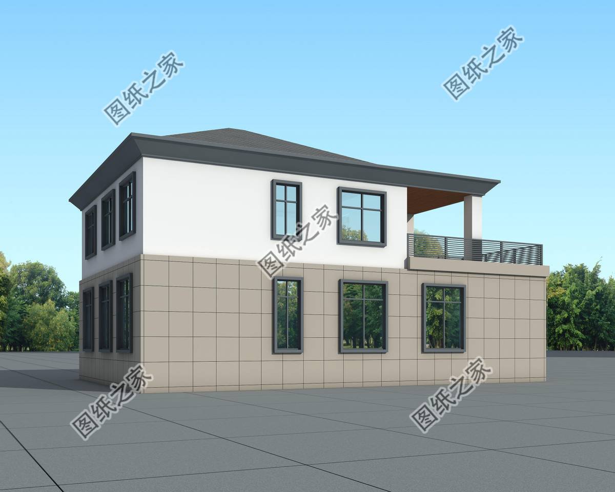 現(xiàn)代風(fēng)二層自建房，方寸之間，皆是大氣