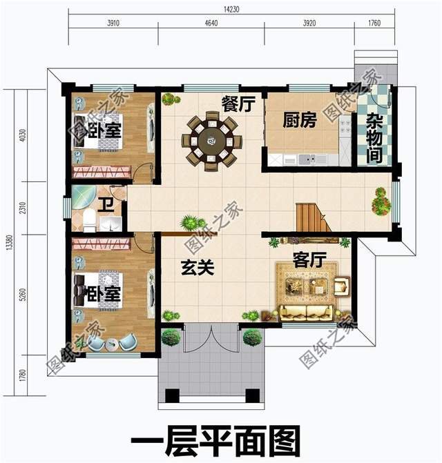 帶露臺的房子效果圖，一層、二層、三層你鐘意哪一款呢