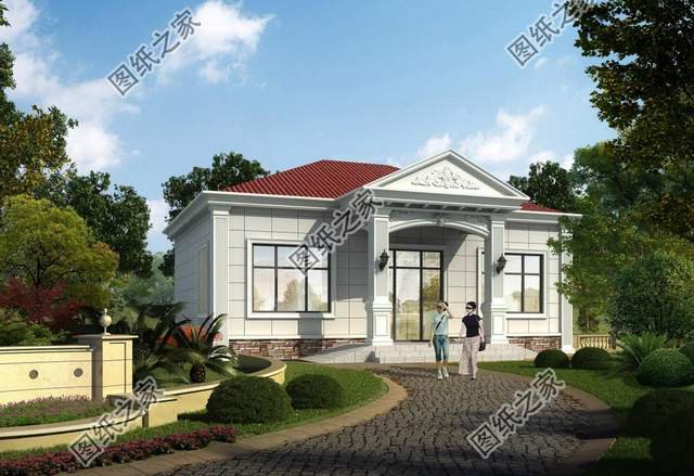 鄉(xiāng)村大平層自建房設(shè)計圖，家人閑坐，燈火可親