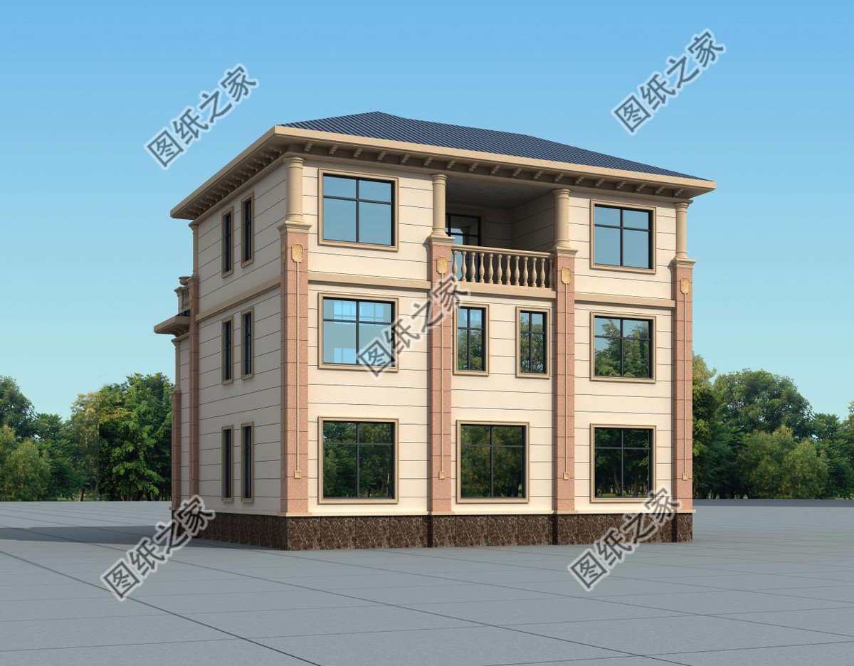 三層歐式別墅，富麗堂皇，建于鄉(xiāng)村，絕對是最吸引人眼球的一座