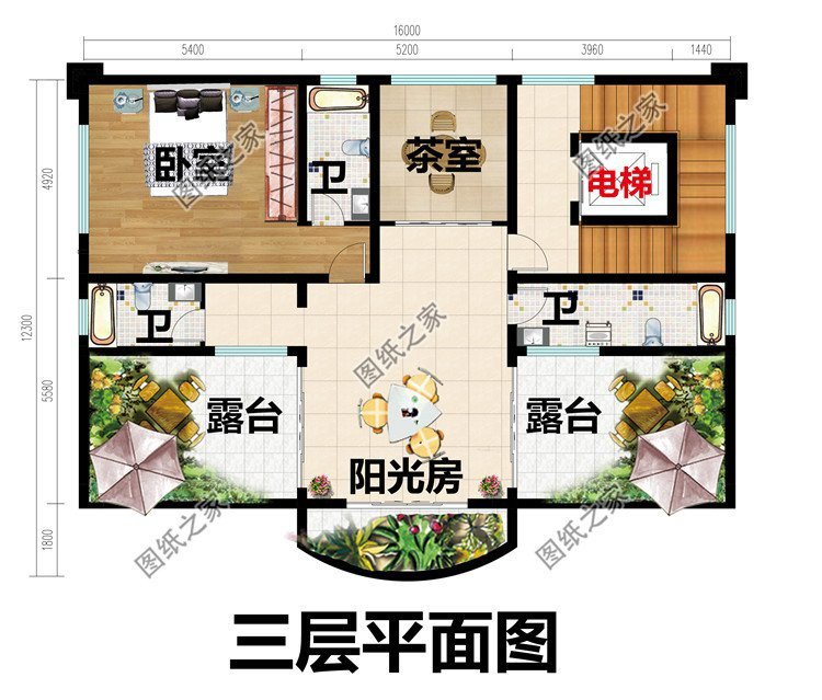 三層歐式別墅，富麗堂皇，建于鄉(xiāng)村，絕對是最吸引人眼球的一座