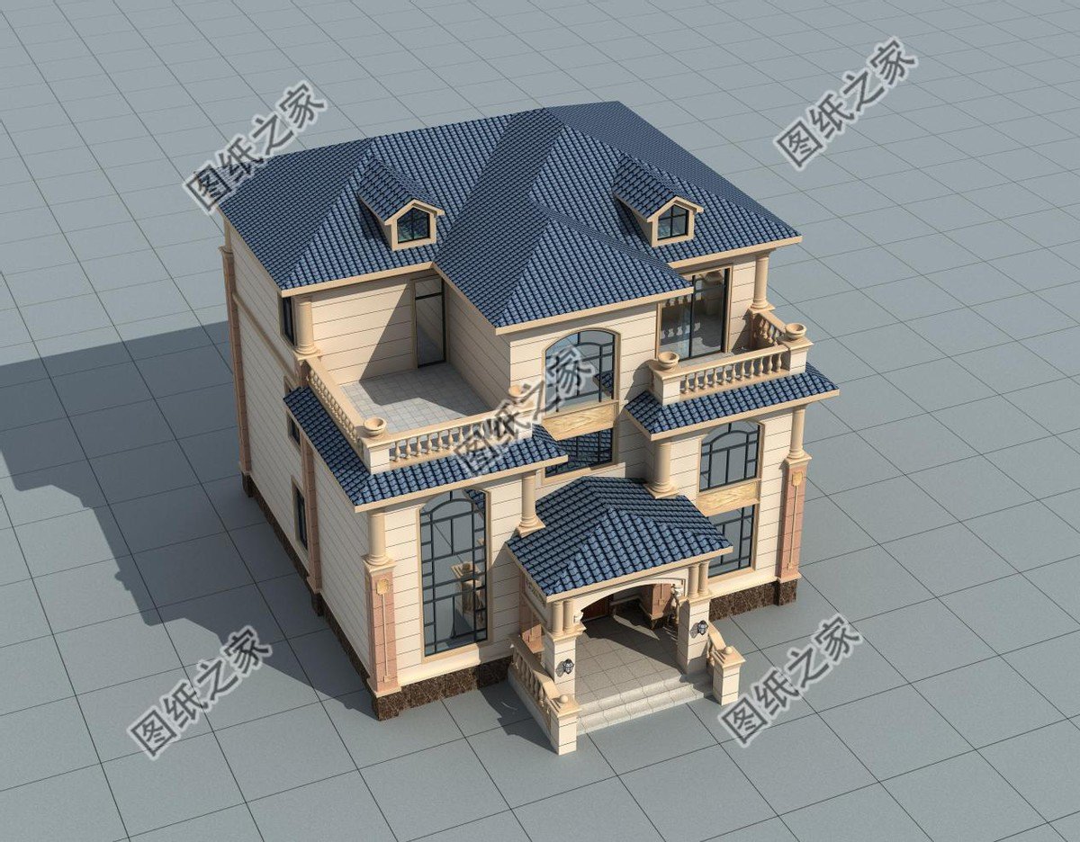 三層歐式別墅，富麗堂皇，建于鄉(xiāng)村，絕對是最吸引人眼球的一座