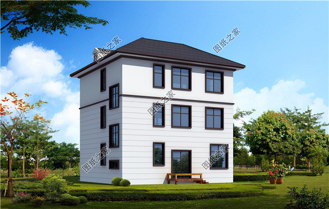 現(xiàn)代風(fēng)三層別墅，住宅氣場格高意遠，略帶小資情調(diào)