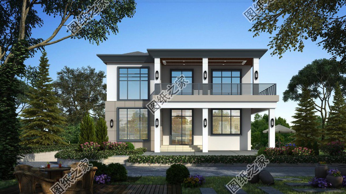 現(xiàn)代風(fēng)別墅，簡(jiǎn)潔的裝飾設(shè)計(jì)，符合年輕人的審美