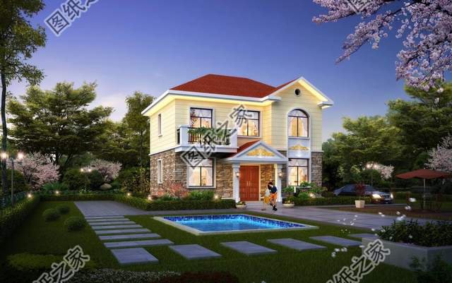 兩層簡(jiǎn)歐別墅設(shè)計(jì)圖，開(kāi)間10平米的房間如何設(shè)計(jì)得完美？