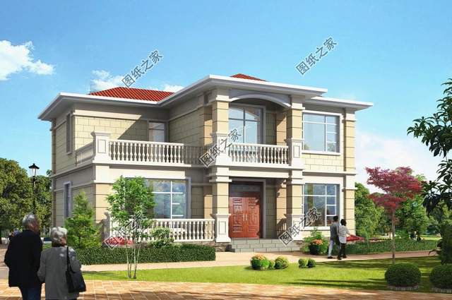 田園二層別墅設計圖，簡單的設計，回歸田園的懷抱