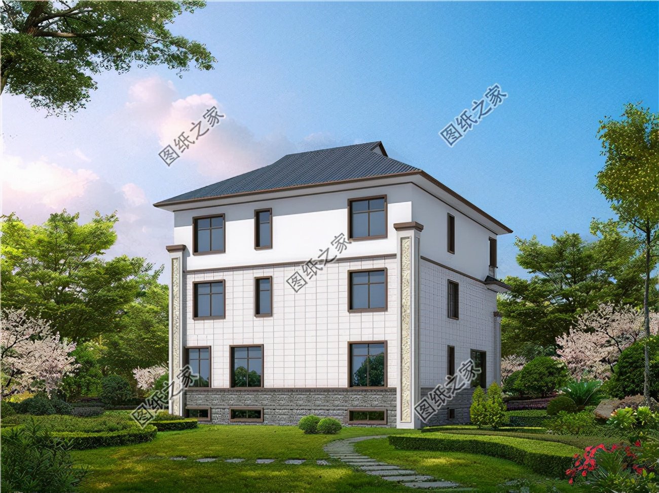 三層別墅帶地下室設(shè)計圖，提高家中生活品質(zhì)，全村人都搶著要圖紙