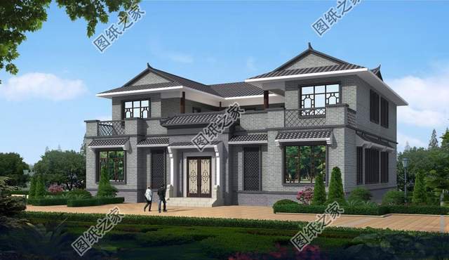 中式合院別墅設(shè)計圖，看園中花開花落，感嘆時光如梭