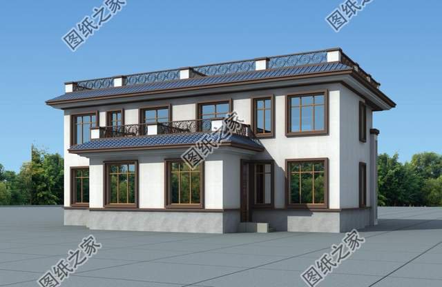 二層雙拼自建房設(shè)計(jì)圖紙，溫馨家園，靜謐舒適