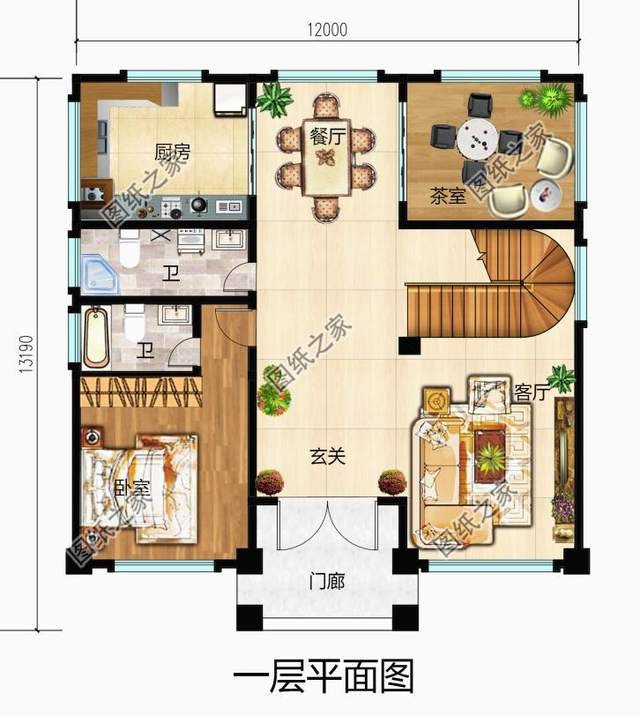 四層獨(dú)棟別墅設(shè)計(jì)圖紙，舒適與奢華，余生都讓他人羨慕吧