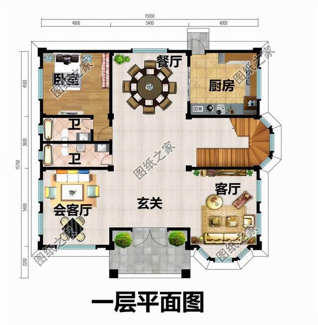 四層獨(dú)棟別墅設(shè)計(jì)圖紙，舒適與奢華，余生都讓他人羨慕吧