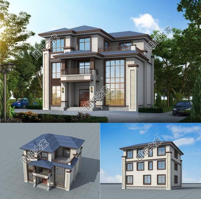 三層小別墅設(shè)計(jì)圖，造型豪華，舒適的生活體驗(yàn)