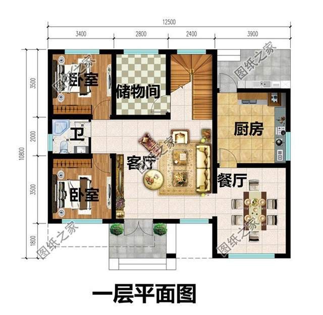 現(xiàn)代二層別墅圖樣，設(shè)計(jì)新穎，追求房子的極致美感