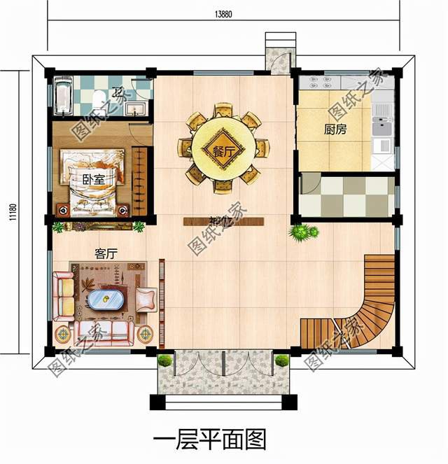 新中式三層圖紙，彰顯主人品位，出門也有面子