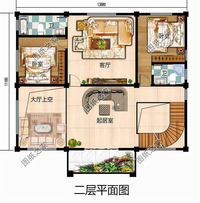 新中式三層圖紙，彰顯主人品位，出門也有面子