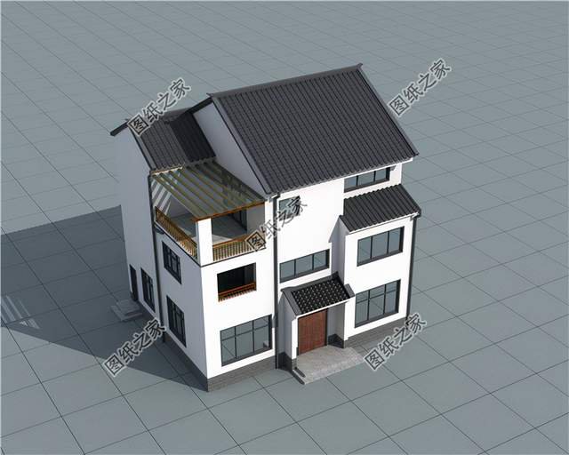 新中式三層自建房圖紙，不過時的設(shè)計，在老家建一棟揚(yáng)名百年