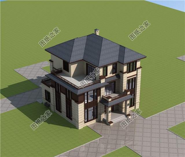 新中式三層自建房圖紙，不過時的設(shè)計，在老家建一棟揚(yáng)名百年