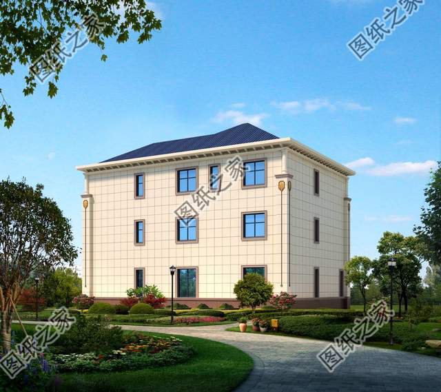 歐式豪華別墅設(shè)計(jì)圖，尊貴典雅，無(wú)限享受