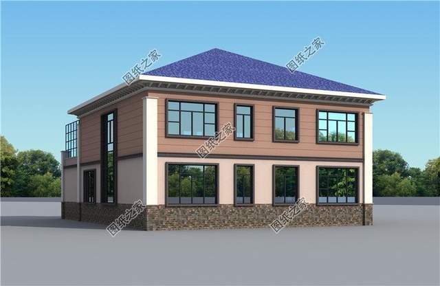 鄉(xiāng)村自建房車庫設(shè)計，簡潔美觀，給人以親切感