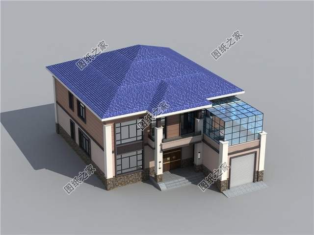 鄉(xiāng)村自建房車庫設(shè)計，簡潔美觀，給人以親切感