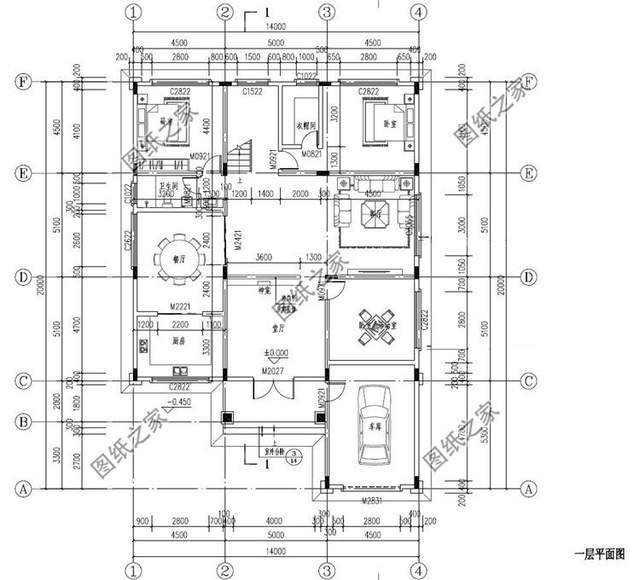 鄉(xiāng)村自建房車庫設(shè)計，簡潔美觀，給人以親切感