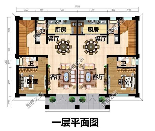 兄弟三層雙拼房設(shè)計(jì)圖，鄉(xiāng)村別墅還可以這建看到效果圖就愛(ài)了