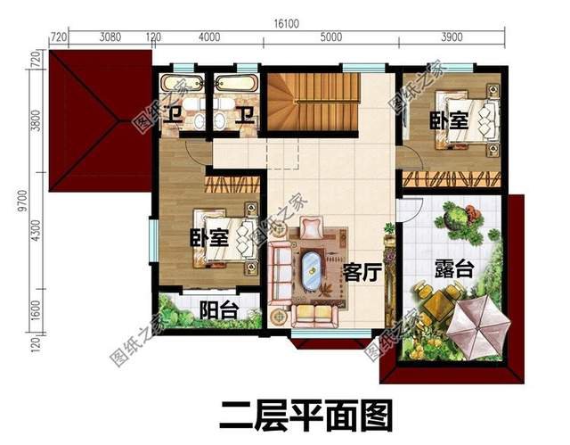 莊園別墅設(shè)計圖，超高顏值，極佳享受，農(nóng)村建房的首選戶型