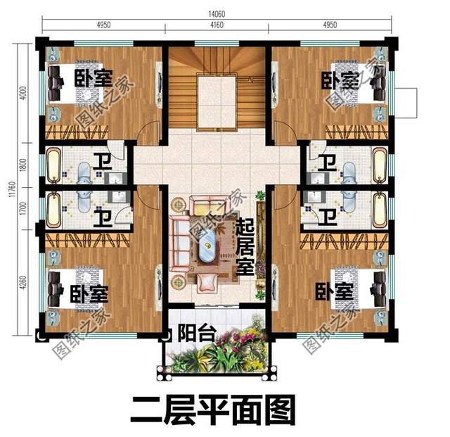 鄉(xiāng)村別墅設(shè)計圖，超豪華的三層別墅，讓家人的生活越來越舒適