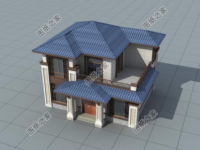 鄉(xiāng)村二層別墅設(shè)計(jì)，屋內(nèi)布局合理，造價(jià)約15w您不心動(dòng)？