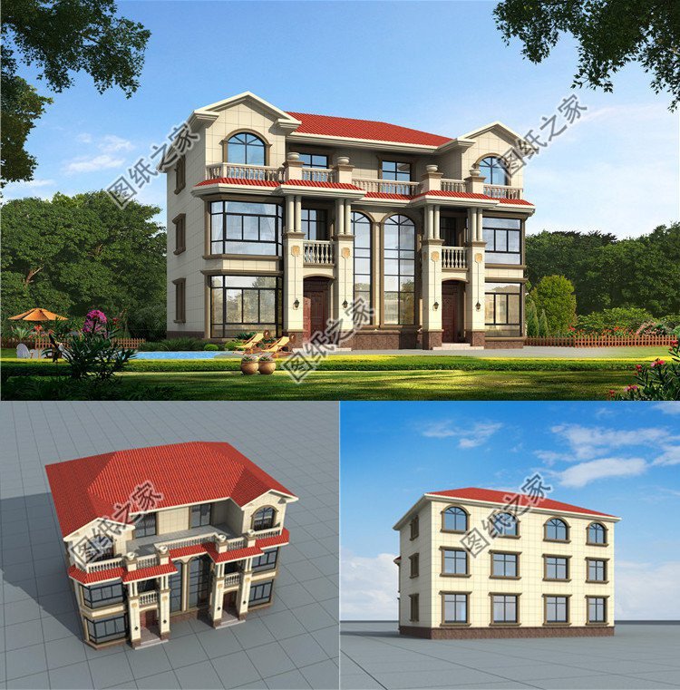 雙拼兄弟自建房，圓蓋別墅夢(mèng)想，家人住在一起更熱鬧